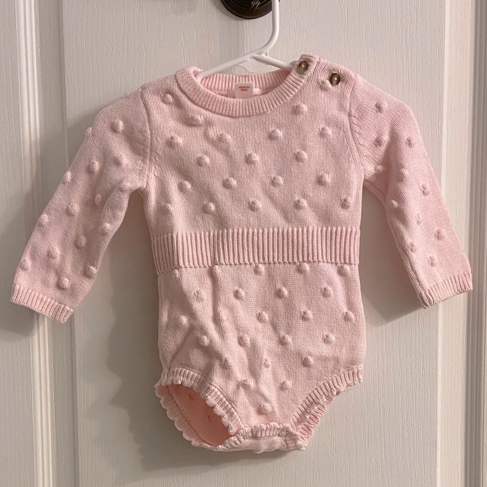 Cat & Jack Pink Sweater Onsie